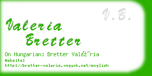 valeria bretter business card